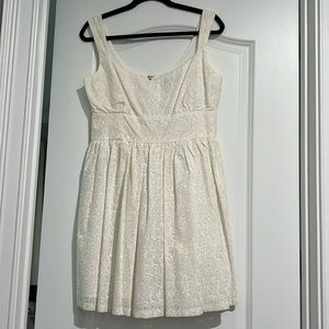 Brand New Aqua off white eyelet dress. Size large